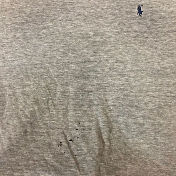 Distressed Vintage Polo Ralph Lauren heather grey T-Shirt | XL - Picture 3 of 10